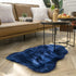 Ashler faux fur rug, Fluffy Shaggy Area Rug Ultra Soft 2 x 3 Feet Sheepskin Fur Rug, Navy Blue Fuzzy Rug Machine Washable Shag Rug, Nursery Decor ...