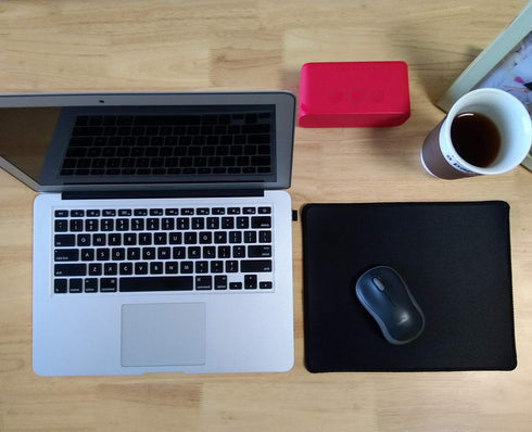 3 Pack Standard Mouse Pad with Stitched Edges, Comfortable Mouse Mat Pad, Non-Slip Rubber Base Mousepad for All Types of Mouse Laptop Computer PC ...