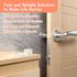 Door Stoppers for Wall 2’’, 6 pcs Door Knob Wall Protector-Soft and Clear, Strong Self-Adhesive, Protect Your Walls from Damage and Noise, More Su...