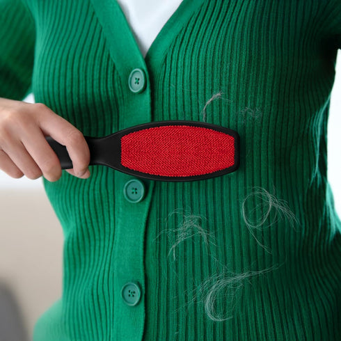 DecorRack (2 Pack) Double-Sided Lint Brushes, Pet Hair Remover Brush for Clothes and Furniture, Remove Cat and Dog Fur from Fabric Carpet and Clot...