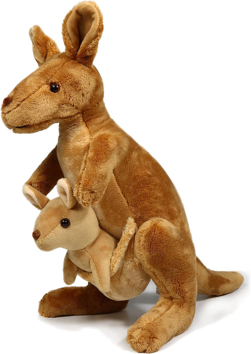 Ice King Bear Kangaroo Stuffed Animal with Removable Joey Plush Toy,12 Inches...