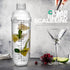 Homestia Plastic Cocktail Shaker with Measuring Jigger Set, 1000cc / 33 oz Clear Plastic Bottle Boba Tea Shaker Cup with Scales, Drink Mixer Cockt...