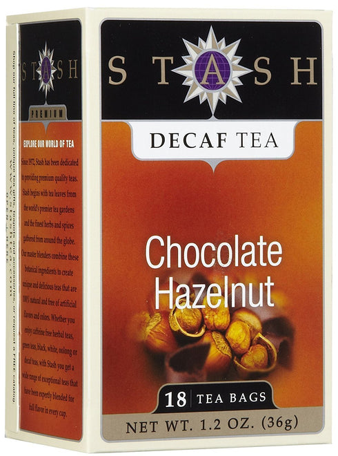 Stash Tea Decaf Chocolate Hazelnut Tea - 18 ct...