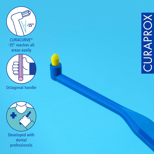 Curaprox CS 1006 Special Tuft Toothbrush for Implants, Braces & Gum Line Care...