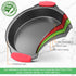 NutriChef Non Stick Round Cake Pan, Kitchen Essential Metal Bakeware with Silicone Handles, Durable, Easy-to-Clean, Dishwasher Safe, PFOA, PFOS, P...