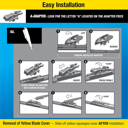 Rain-X 830124 Silicone Endura Wiper Blades, 24 Inch Windshield Wipers (Pack of 1), Automotive Replacement Windshield Wiper Blades With Two Times L...