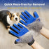 Abudbes 2024 Upgrade Pet Grooming Gloves for Gentle Shedding Dog Washing Gloves Efficient Pets Hair Remove Cat Gloves for Grooming Dog Bathing Glo...