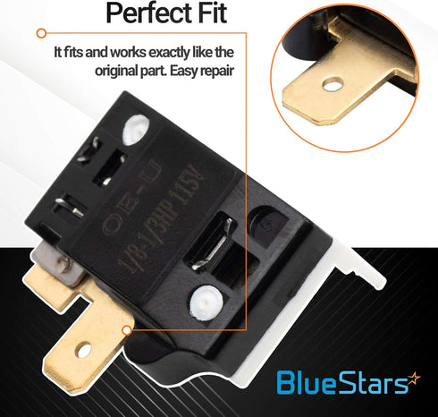 Ultra Durable 6750C-0004R Refrigerator Overload Protector Replacement Part by BlueStars - Compatible with LG & Kenmore Refrigerators - Replaces 67...
