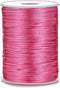 2mm x 100 Yards Satin Nylon Trim Cord, Rattail, Chinese Knot, Kumihimo Cord (Pink)...