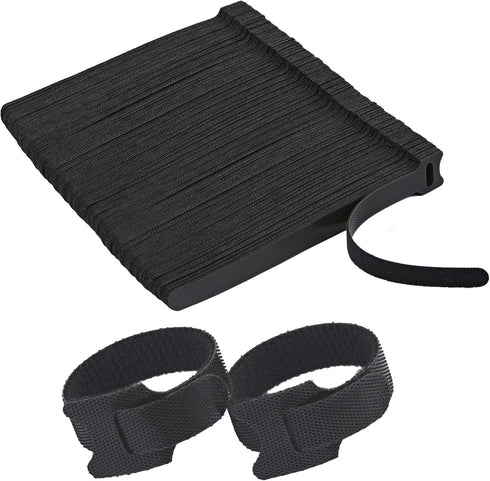 200 PCS Reusable Cable Ties with Hook and Loop, Multi-purpose Adjustable 8 Inch Cable Management Wire Ties Cable Straps for Organizing Home, Offic...