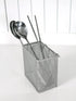 Kitchen Utensil Chopsticks Perforated Holder with Hooks - 304 Stainless Steel Storage for Organizer Dishwasher Safe (Small Rectangle)...