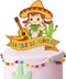 Little Senorita Birthday Cake Topper - Girl Baby Shower - Gender Reveal Baby Senoria On Her Way - Glitter Sombrero Mexican Fiesta Party Decoration...