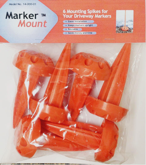 14-001-06 Marker Mount Driveway Stake, 6-Pack...