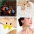 Ximalun Wood Earring Studs for Jewelry Making,90Pcs Wooden Earring Posts for Earring Findings Oval Wood Earring Pin Studs with Loop with Ear Backs...