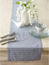 DII Farmhouse Gingham, Checked Tabletop Collection, Table Runner, 14x108, French Blue...