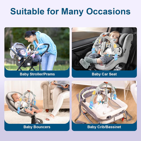 vocheer Travel Arch Stroller Toys, Car Seat Toys for Babies 0-6 Months Infant Crib Accessory & Pram Bouncers, Mobile for Bassinet, Girls/Boys 0-12...