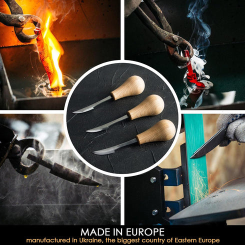 Wood Carving Whittling Knife BeaverCraft C17P Whittling Tools Wood Carving Tools Carving Knife Woodworking Carbon Steel Whittling Knives Wood Carv...