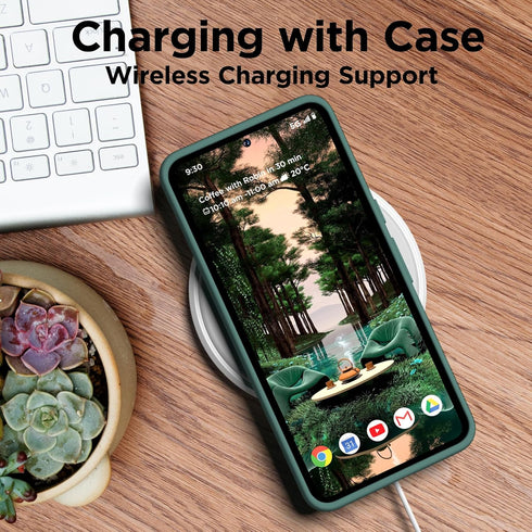 Compatible with Pixel 8 Pro Case, Liquid Silicone Case, Full Body Shockproof Protective Cover,?Soft Microfiber Lining? Slim Thin Phone Case for Go...