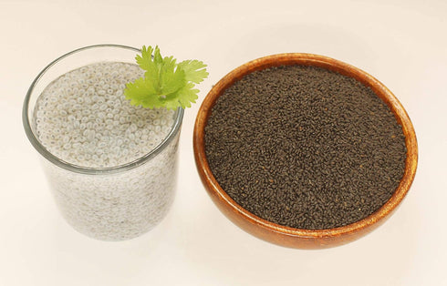 Edible Basil Seeds. | 8 Ounce or 0.5 Lb/227 grams | Tukmaria Sabja Seeds| Rich in Fibers | Add to Smoothies | Non GMO | Keto + non Gluten | Natura...