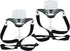 Fairly Odd Novelties Wine Glass Lanyard, Black, Set of 2 Funny Drinking Lifehack Gag Gift...
