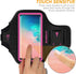 Armband for Samsung Galaxy S25+/S24+/S23+/S22+/S20+/S10+/S9+/S8+, Running Exercise Gym Bag with Key Holder and Card Slot (Pink)...