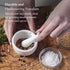 WM Bartleet & Sons 1750 Traditional Porcelain Mini Mortar & Pestle, Herb and Spice Grinder 7cm – White...