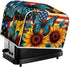 Sunflower Butterfly Print Toaster Cover 4 Slice American Flag Small Kitchen Appliance Cover, Washable Oven Cover Washable Kitchen Broiler Cover, A...
