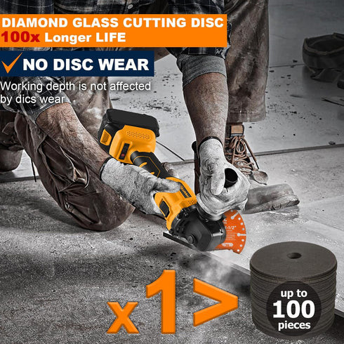 Diamond Cutting Wheel 4-1/2 Inch with 7/8" Arbor Hole, Metal Cut Off Disc with 5000+ Cuts on Rebar, Steel, Iron and INOX...