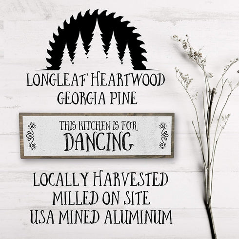 Kitchen Wood Signs (Medium - Wood And Metal, This Kitchen Is For Dancing)...