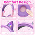 FosPower Kids Headphones with LED Light Up Cat Ears 3.5mm On Ear Audio Headphones for Kids with Laced Tangle Free Cable (Max 85dB) - Baby Pink/Lav...