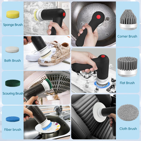 12 Piece Replacement Brush Heads for Electric Cleaning Brushes, Bathroom Shower Brush Heads, Kitchen Cleaning Brush Heads (F001-A/B Only)...