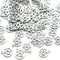 Ergonflow 100 Silver Tone Pentagram Charms Pendants (20x16mm)...