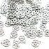 Ergonflow 100 Silver Tone Pentagram Charms Pendants (20x16mm)...