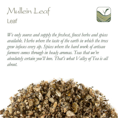 Mullein Leaf Organic Tea Herb - Gordolobo Tea Verbascum - Mullen Leaf Tea Mullien Leaf Mulein Leaf Mullier Mullin Leaf Mulien Muillen Tea Mullein ...