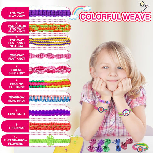 Labeol Friendship Bracelet Making Kit for Girls, Arts and Crafts for Girls Ages 8-12,Birthday or Party Present Arts and Crafts String Friendship B...