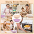 2 Pack Silicone Bread Proofing Basket, Large Sourdough Proofing Basket, Foldable Banneton Basket High Temperature Resistant Proofing Bowls Baking ...