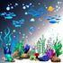 Zonon Under The Sea Wall Decals Coral Reef and Seaweed, Ocean Wall Decals Stickers, Undersea Decor Stickers, Underwater Sea Stickers for Nursery L...