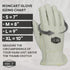 IRONCAT 6141 Kidskin TIG Welding Gloves – Medium, Kevlar Thread Welding Gloves with 4 in. Gold Cuff, Straight Thumb, Natural...