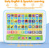 Bilingual Spanish & English Learning Toys for Toddlers 1-3, Kids Interactive Learning Tablet, Childrens Alphabet ABC / Words / Numbers / Colors Le...