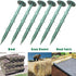 50/100/150 Pack 6 Inch Plastic Garden Lawn Stakes, Landscape Anchors Rustproof Spikes for Ground Lawn Edging, Weed Fabric, Tarp, Christmas Yard De...