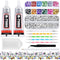 Jewelry Clear Glue with Rhinestones for Crafts, 2800 Pcs Flatback Round Rinestones Set with 2PCS 25ml Glue, 5 Dotting Pen Tool, 1 Wax Pencil for D...
