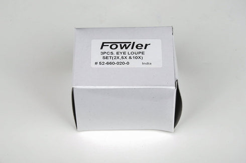 Fowler 52-660-020-0, 3-Piece Loupe Set with 2X, 5X, and 10x Magnification...