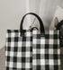 KUNRO Rectangle Toy Bin Waterproof storage organizer for Nursery Hamper Home decor Closet Kids Bedroom Laundry Baby Gift Shelf Baskets(Black grid)...