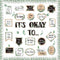 65 Pcs Mental Health Poster It's Okay to Boho Eucalyptus Groovy Bulletin Board Set Inspirational Positive Cutout for Back to School Office Classro...