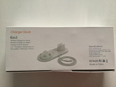 6 in 1 Multi-Function Charging Stand...