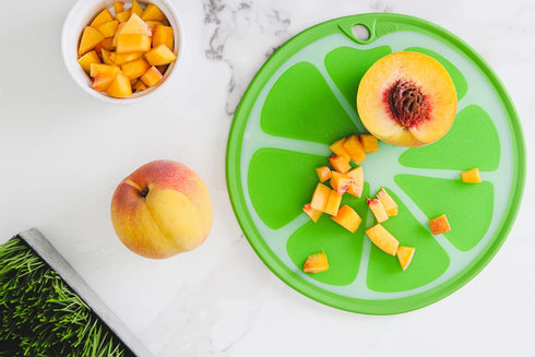 Dexas Citrus Slice Cutting Board/Serving Board 9 inches, Lime...