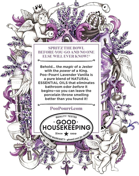 Poo-Pourri lavender vaniilla Scent Odor Eliminator 1.4 oz. Liquid. 2-pack...