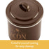 Ayesha Curry Enamel on Steel Bacon Grease Can / Bacon Grease Container - 4 Inch, Brown...