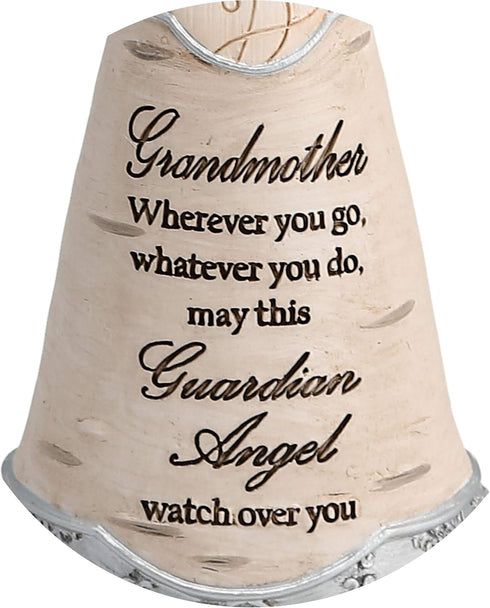Pavilion Gift Company Elements - Grandmother Guardian Angel Figurine 6 Inch, Solid, Pink...