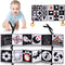 High Contrast Baby Toys for Newborn, Infant Black and White Baby Toys 0-6 6-12 Months, Tummy Time Toys, Soft Crinkle Baby Books Toys for Newborn B...